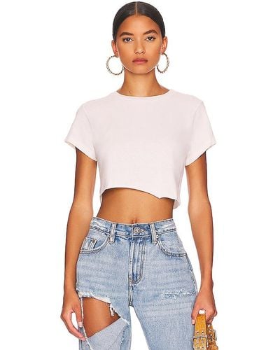 RE/DONE Camiseta cropped 60s - Blanco