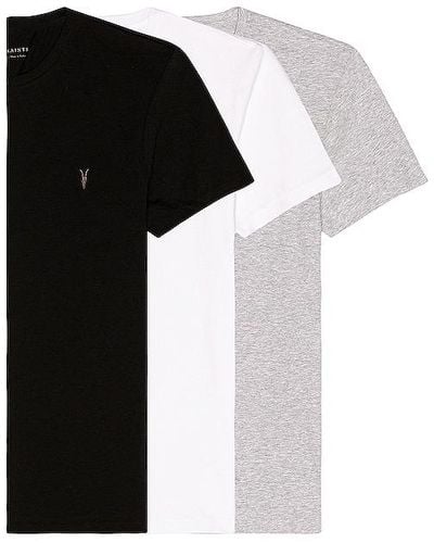 AllSaints Camiseta 3 pack - Negro
