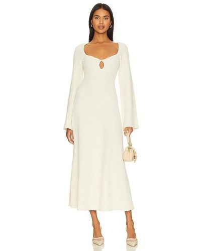 LPA Romola Midi Dress - White