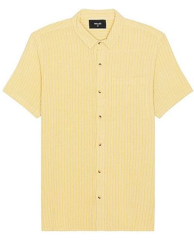 Rolla's Bon Stripe Crepe Shirt - Yellow
