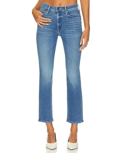 Mother JEAN FLARE TAILLE MOYENNE DAZZLER - Bleu