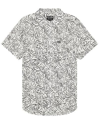 Brixton Charter Print Short Sleeve Shirt - White