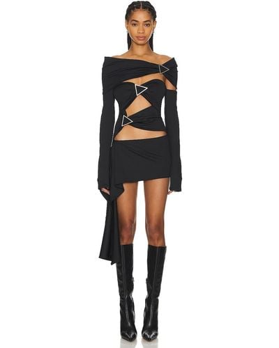 Lado Bokuchava Arrow ドレス - ブラック