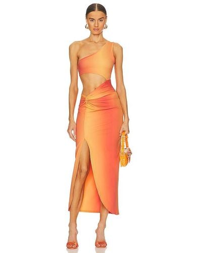 OW Collection Vestido isabel - Naranja