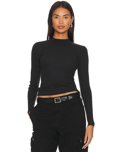 Nation Ltd Gina Slim Mock Neck - Noir