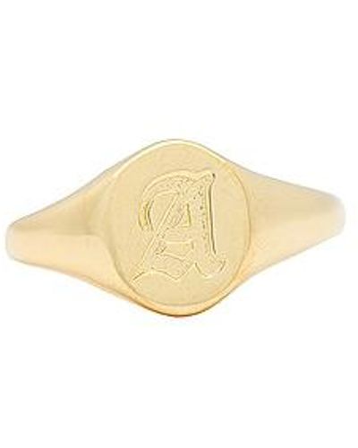 Luv Aj The Oval Signet Ring - White