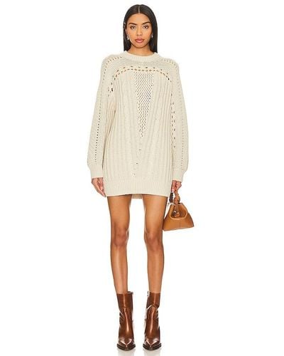 Tularosa Aveline Cable Sweater Dress - Natural