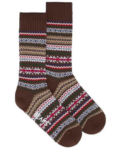 Beams Plus CHAUSSETTES - Marron