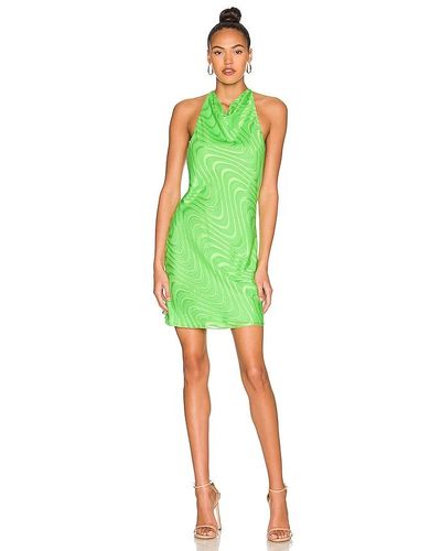 Amanda Uprichard Kimball Chain Mini Dress - Green