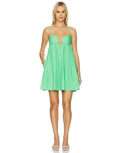 Susana Monaco Poplin Mini Dress - Green