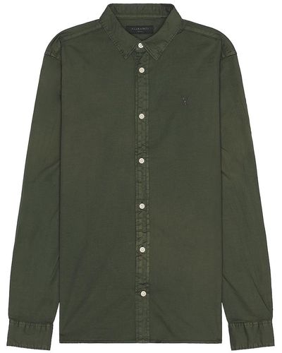 AllSaints Hawthorne Shirt - グリーン