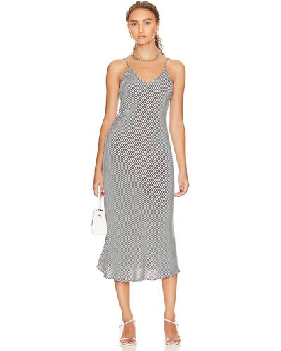 Rolla's Capri Stripe Margaux ドレス - ホワイト