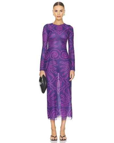 Cala De La Cruz Tania Dress - Purple