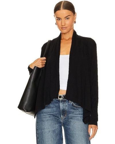 Bobi Flowy Cardigan - Black