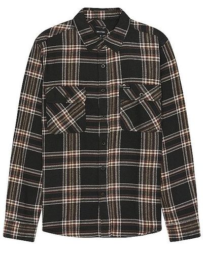 Brixton Bowery Flannel Shirt - Black