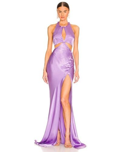 SAU LEE Salome Gown - Purple