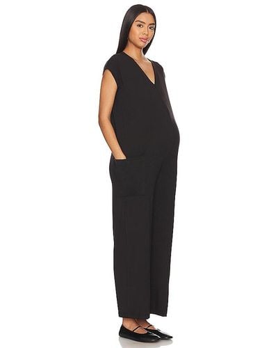 HATCH Charlotte Maternity Jumpsuit - Black
