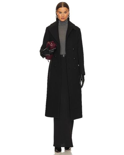 A.L.C. MANTEAU LONG KENSINGTON - Noir