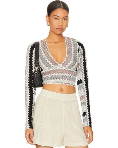 Free People Twist And Shout トップ - ブラック