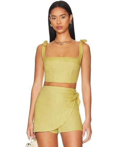 Lovers + Friends Ophelia Top - Yellow