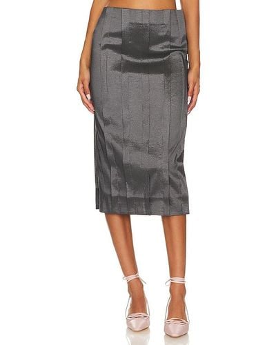 LPA Delfina Midi Skirt - Grey