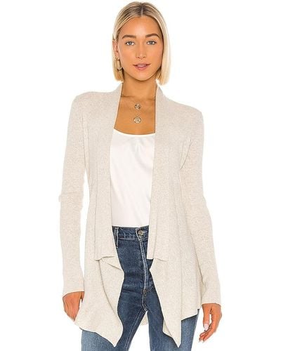 Autumn Cashmere Rib Drape Cardigan - Multicolor