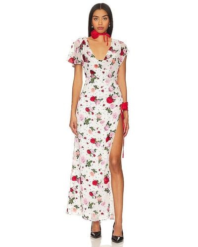 For Love & Lemons Maybelle Maxi Dress - White