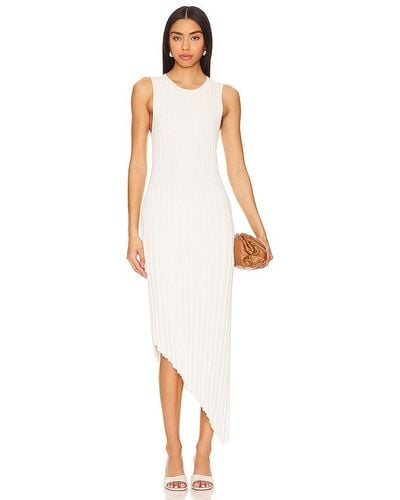 Line & Dot Magnolia Midi Dress - White