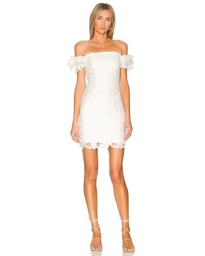MILLY Britton Guipure Lace Dress - White