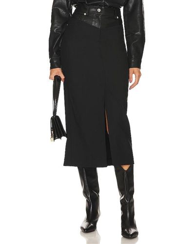 Helmut Lang Garter Skirt - Black