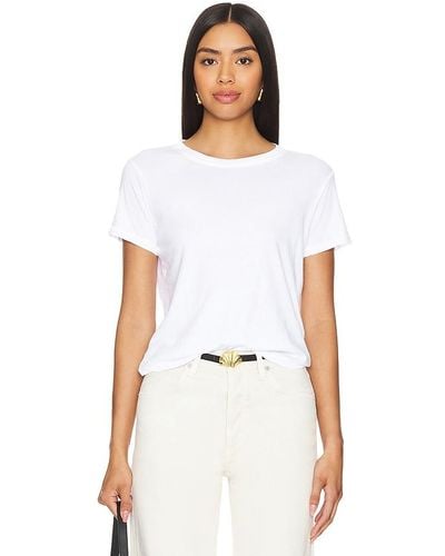 Michael Lauren Darth Perfect Fitted Crew Neck Tee - White