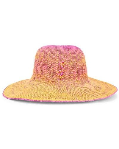 Ruslan Baginskiy Monogram Embellished Bucket Hat - Pink