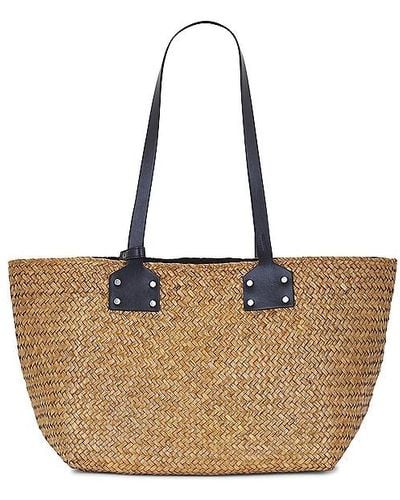AllSaints Mosley Straw Tote - Natural