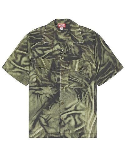 DIESEL Zebra Shirt - Green