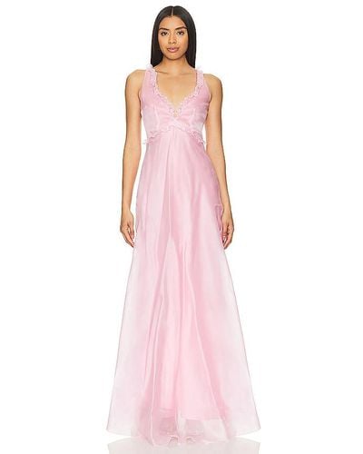 Vivetta Long Organza Dress - Pink