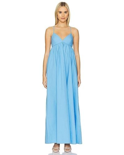 Susana Monaco Poplin Maxi Dress - Blue