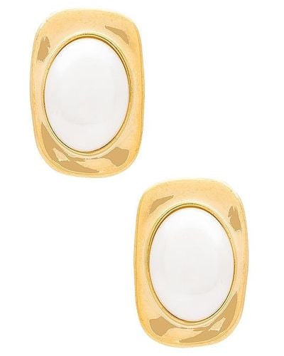 Amber Sceats Pearl Earrings - Metallic