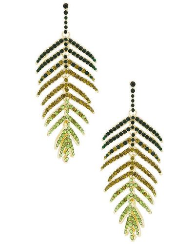 BaubleBar Ombre Leaf Drop Earrrings - Metallic