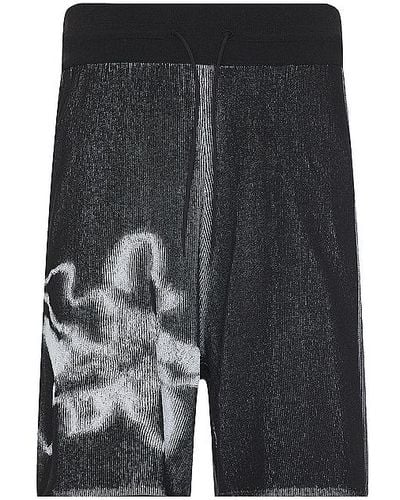 Y-3 Gfx Knit Shorts - Black