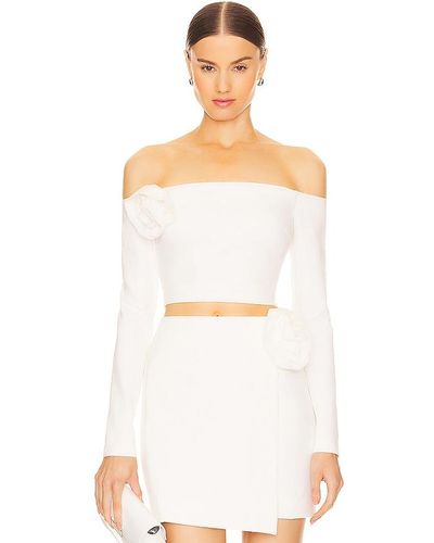 Nicholas Elaina Off The Shoulder Top - White