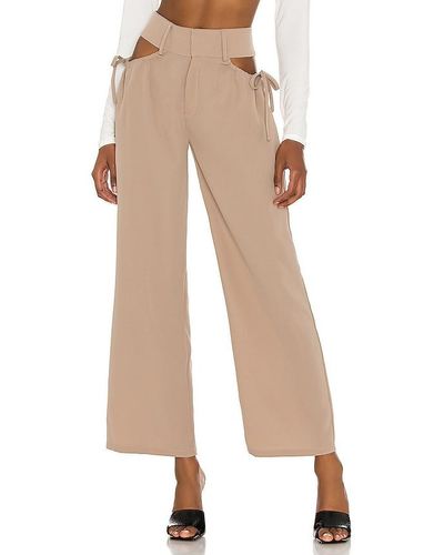 superdown Benny Cut Out Trousers - Natural