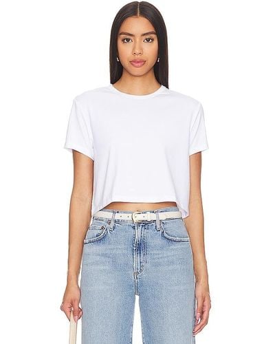 Cuts T-SHIRT CROPPED ALMOST FRIDAY - Blanc