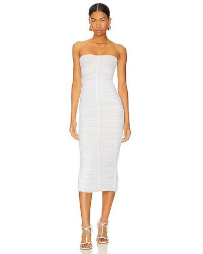 Nookie Zen Mesh Midi Dress - White