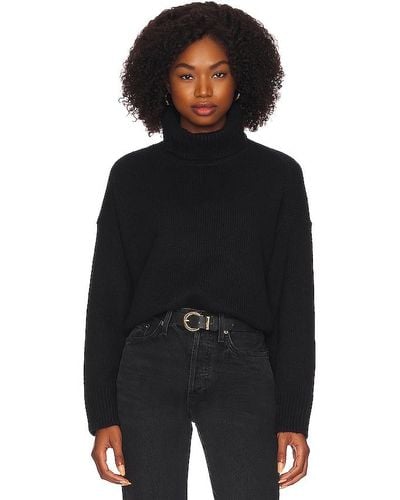 525 Relaxed Turtleneck Sweater - Black