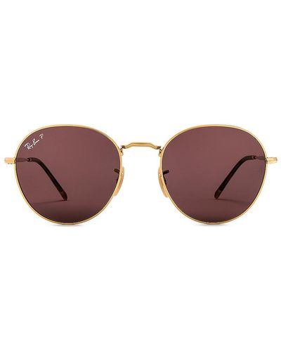 Ray-Ban SONNENBRILLE ROUND - Lila