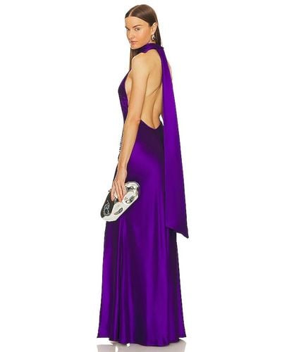 SAU LEE Penelope Gown - Purple