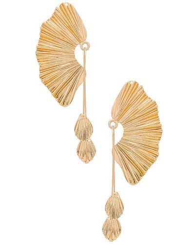 Amber Sceats BOUCLES D'OREILLES FAN DROP - Blanc