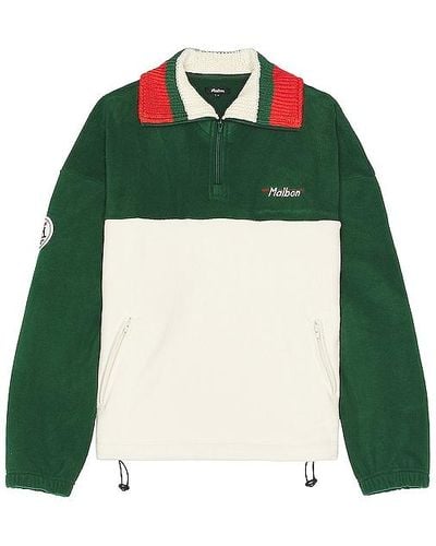 Malbon Golf Sherpa Jacket - Green