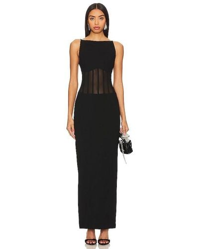 Nbd Camellia Maxi Dress - Black
