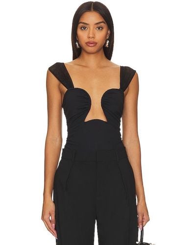 Free People X Revolve Double Take Bodysuit - Black